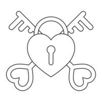 Simple illustration of heart icon for St. Valentines Day vector