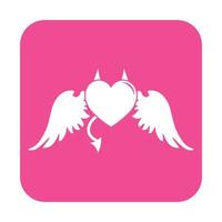 Simple illustration of heart icon for St. Valentines Day vector