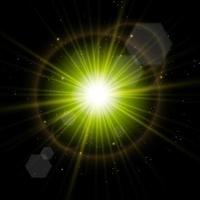 The effect of a bright transparent glow. The star burst into sparkles. vector