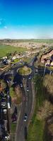 Beautiful Aerial View of City Luton City of England Just Before Sunset photo