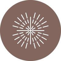 Sunburst Line Circle Background Icon vector
