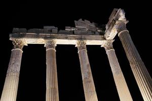 Temple of Apollo in Side Ancient City in Antalya, Turkiye photo