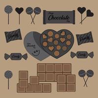 Chocolate day chocolate vector illustration of isolated