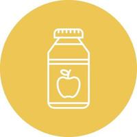 Jam Line Circle Background Icon vector