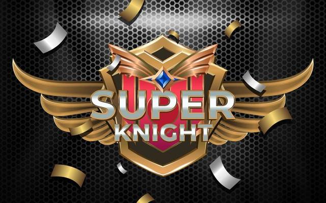 Super Knight Esport Team Logo 3d Text Effect with Winged Emblem
