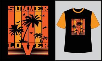 summer lover retro vintage illustratoon vector t shirt design