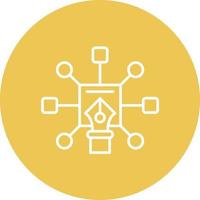 Design Algorithm Line Circle Background Icon vector