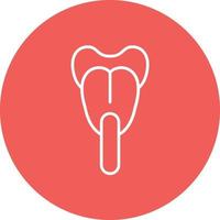 Tongue Depressor Line Circle Background Icon vector