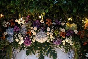 Decoration Arrangement for a Traditional Wedding Ceremony in Indonesia photo