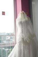 White Wedding Dress for Bride photo