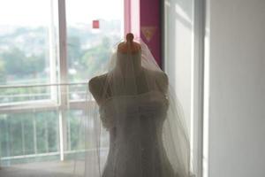 White Wedding Dress for Bride photo