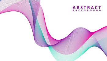 Creative abstract gradient waves background vector