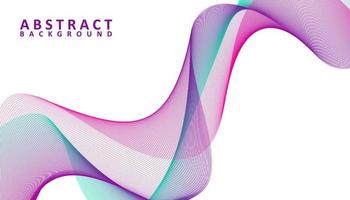 Creative abstract gradient waves background vector