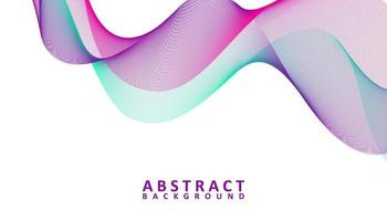 Creative abstract gradient waves background vector