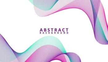 Creative abstract gradient waves background vector