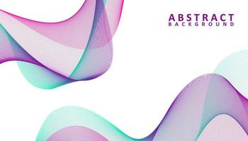 Creative abstract gradient waves background vector