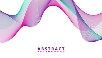 Creative abstract gradient waves background vector