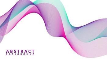 Creative abstract gradient waves background vector