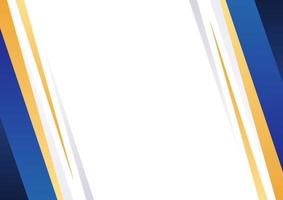 Modern blue and gold shape background vector