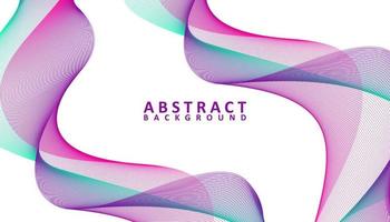 Creative abstract gradient waves background vector