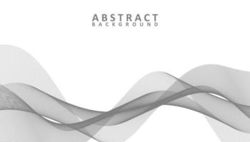 Abstract grey and white waves background vector