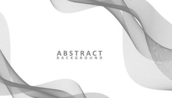 Abstract grey and white waves background vector