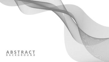 Abstract grey and white waves background vector