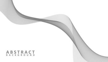 Abstract grey and white waves background vector