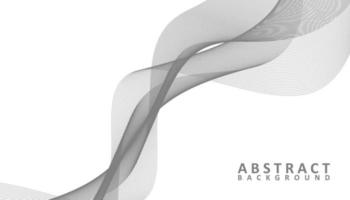 Abstract grey and white waves background vector