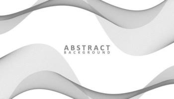 Abstract grey and white waves background vector