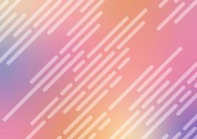 Abstract gradient pastel line modern style background vector