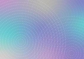 Abstract signal dotted line pastel wave circle background vector