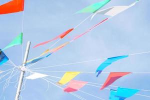 festival multi color flag background photo