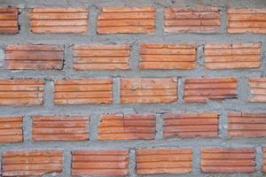 brown brick wall background for text photo