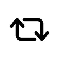 Retweet Arrow flat style icon vector