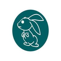 Rabbit vector icon illustration design