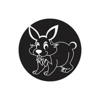 Rabbit vector icon illustration design