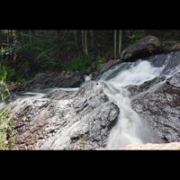 Waterfall in Forest photo