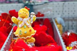 Christmas toy ginger man in supermarket photo