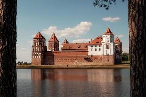 MIR, BELARUS - June 8, 2018 Mir castle in Belarus photo