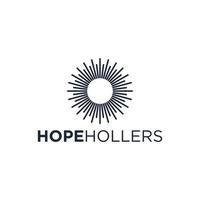 Hope hollers logo design templates vector