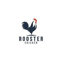 Amazing rooster logo design vector