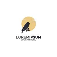 Bird silhouette logo vector illustration