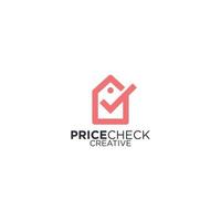 Price check logo design vector
