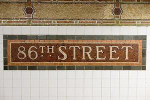 86th Street Subway Station Sign, New York City photo