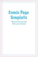 American comic book page template vector