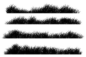 grass silhouette vector