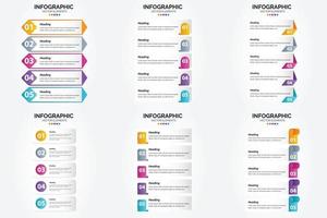 las ilustraciones vectoriales de este conjunto son ideales para crear infografías para publicidad. folletos volantes y revistas. vector