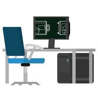 pc screen for x ray machine luggage screening security in airport terminal for detection at security check point vector