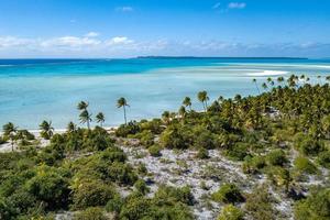 polinesia cook island laguna aitutaki paraíso tropical vista aérea foto
